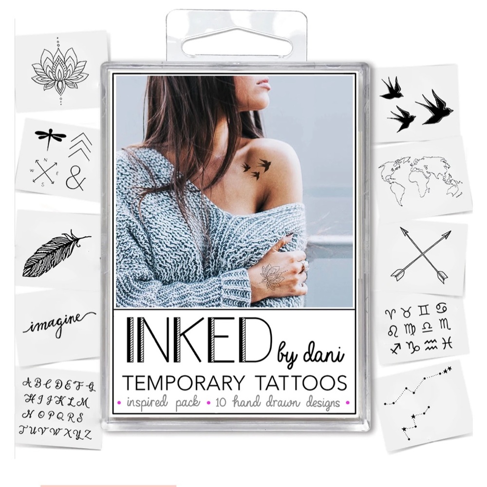 INKED by dani Temporary Tattoos